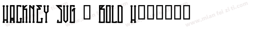 Hackney SVG – Bold H字体转换
